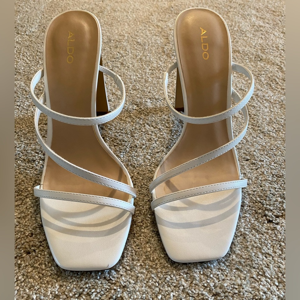 Aldo Nivi Square Toed Strappy Heels